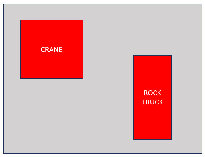 Crane and truck positioning